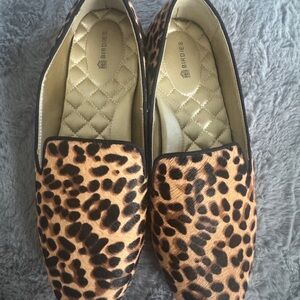 Birdies Leopard calf hair Women's Loafers to